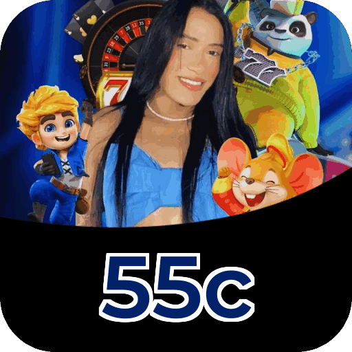 Fluxo de download do app 55c — referência visual